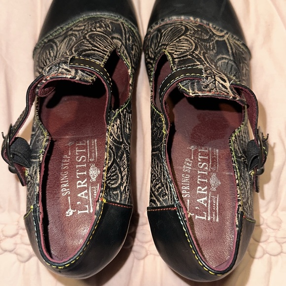 L'ARTISTE Susana T Strap Shoes Pristine Size 38 - Picture 11 of 16